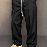 Men's Wide Leg Drawstring Pants