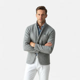 Men's Textured Button Knit Blazer
