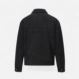 Men's Suede Zip Trucker Jacket