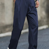 Men's Relaxed Fit Wide Leg Trousers