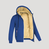 Men's Hooded Sherpa Lined Zip Jacket