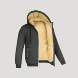 Men's Hooded Sherpa Lined Zip Jacket