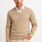 Harbour Weston Men's Slim Fit Cashmere V-Neck Pullover - Elegant Casual Style