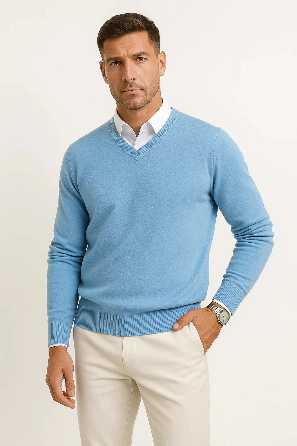 slim fit dress herre Slim Fit Suit for Men - 2-Piece Suit Set - Light Blue