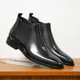 Men's Leather Chelsea Dress Boots