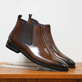 Men's Leather Chelsea Dress Boots