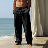 Men's Linen Drawstring Trousers