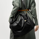 Women's Signature Black Leather Bag