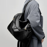 Women's Signature Black Leather Bag