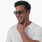 Men's Retro Round Sunglasses with UV400 Lenses