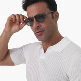 Men's Retro Round Sunglasses with UV400 Lenses