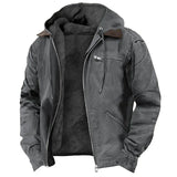Men's Hooded Sherpa Lined Utility Jacket
