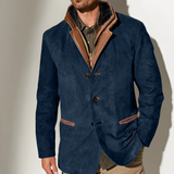 Men's Layered Collar Casual Blazer