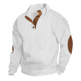 Men's Textured Quarter Button Knit Sweater