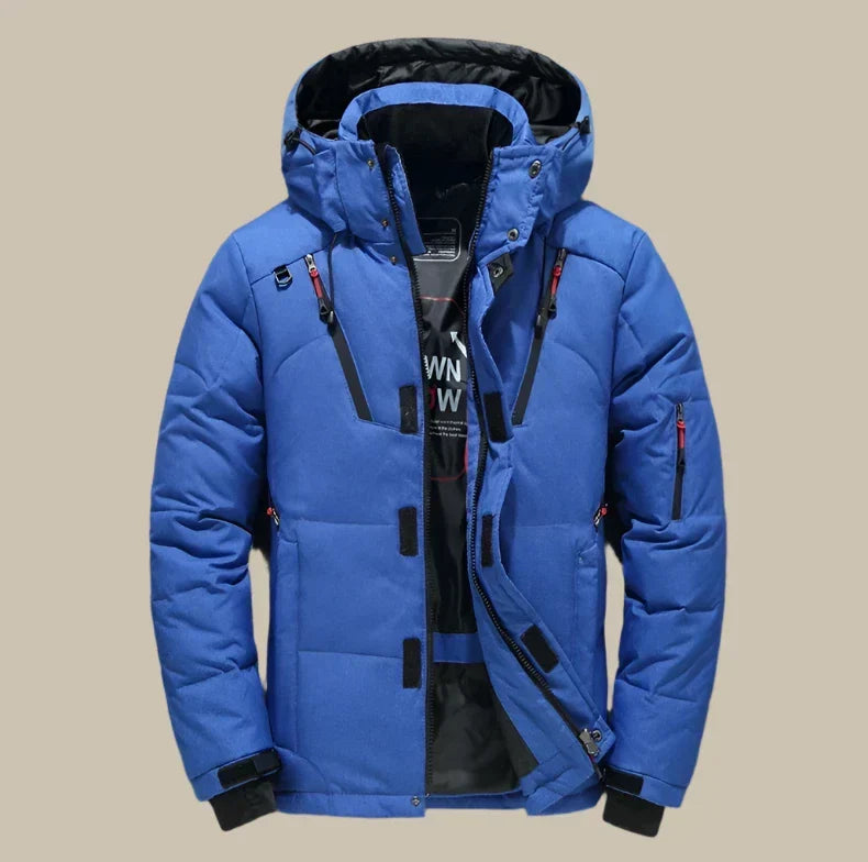 Men's Hooded Waterproof Thermal-Lined Winter Jacket
