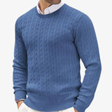 Men's Cable Knit Crew Neck Sweater