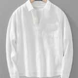 Harbour Weston | Cotton-Linen Blend Popover Shirt