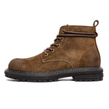 Men's Distressed Leather Lace Up Boots