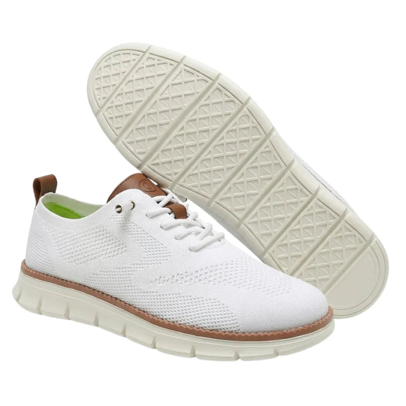 Men's Knit Lace-Up Casual Shoes