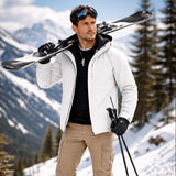 Men's Waterproof Hooded Softshell Rain Jacket