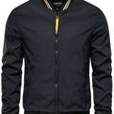 Men's Zip Front Bomber Jacket