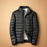 Men's Quilted Zip Front Puffer Jacket