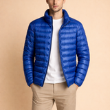 Men's Quilted Zip Front Puffer Jacket