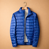 Men's Quilted Zip Front Puffer Jacket