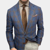 Men's Textured Single-Breasted Blazer