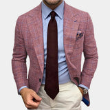 Men's Textured Single-Breasted Blazer