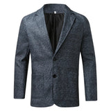 Men's Textured Single-Breasted Blazer