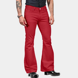 Men's Slim Fit Flared Dress Trousers