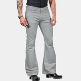 Men's Slim Fit Flared Dress Trousers