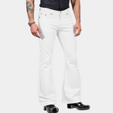 Men's Slim Fit Flared Dress Trousers