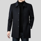 Men's Stand Collar Wool Blend Coat