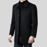 Men's Stand Collar Wool Blend Coat
