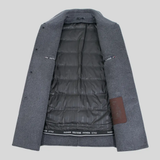 Men's Stand Collar Wool Blend Coat