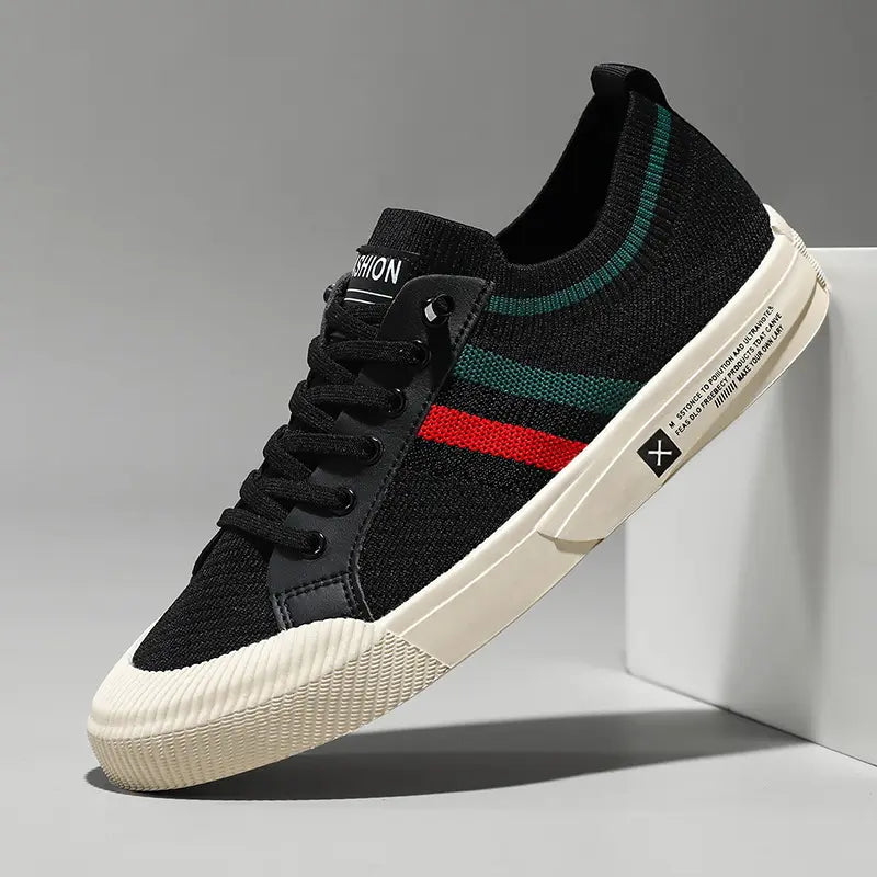 Harbour Weston | Men’s Retro Stripe Minimalist Sneakers