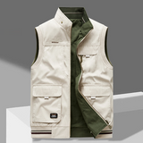 Men's Stand Collar Utility Vest