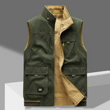 Men's Stand Collar Utility Vest