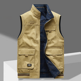 Men's Stand Collar Utility Vest