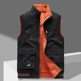 Men's Stand Collar Utility Vest