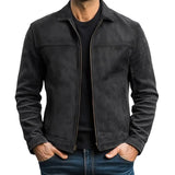 Harbour Weston | Classic Men's Leather Jacket with Zipper