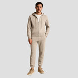 Men's Fleece Zip Hoodie Tracksuit Set