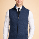 Men's Zip Front Knit Fleece Vest