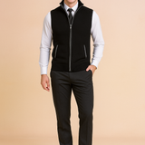 Men's Zip Front Knit Fleece Vest