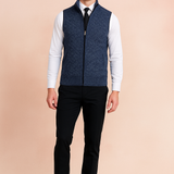 Men's Zip Front Knit Fleece Vest