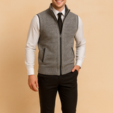 Men's Zip Front Knit Fleece Vest
