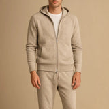 Men's Fleece Hooded Tracksuit Set