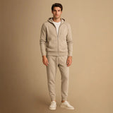 Men's Fleece Hooded Tracksuit Set